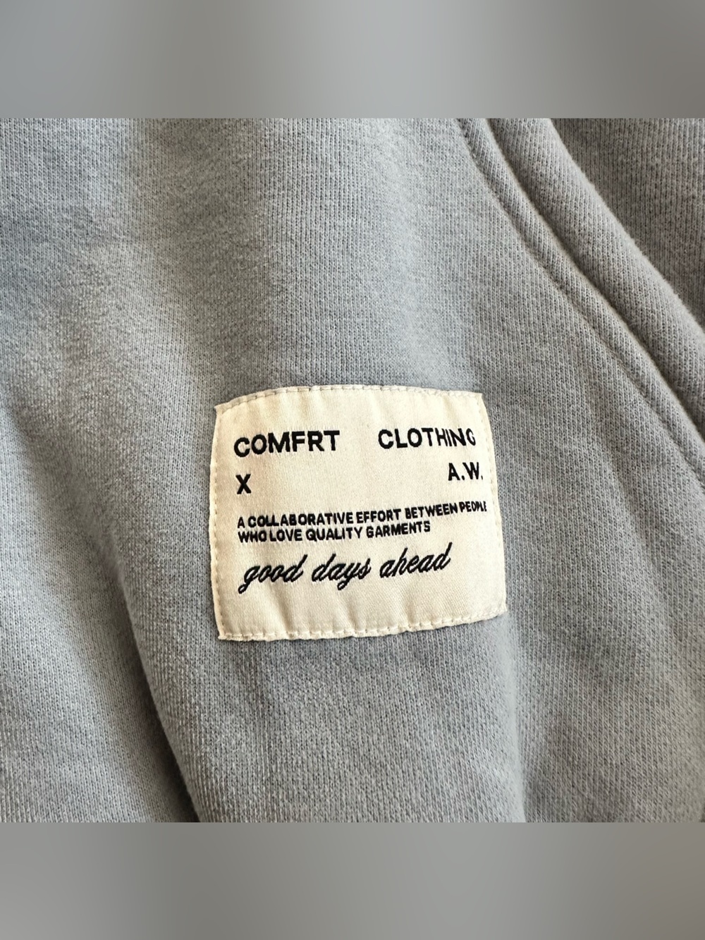 Comfrt Blue Gray Zip Hoodie and Sweatpants Set - Picture 6 of 10